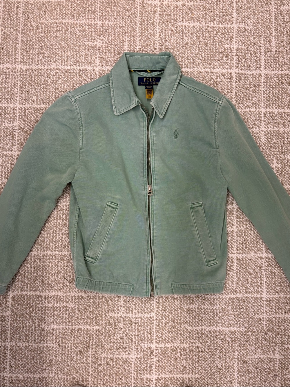 EUC Polo by Ralph Lauren Sage Green Zip Harrington Jacket